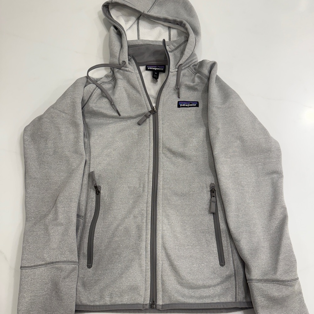 Patagonia Light Gray Fleece Jacket - Like New